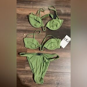 Zara Green Bikini Set